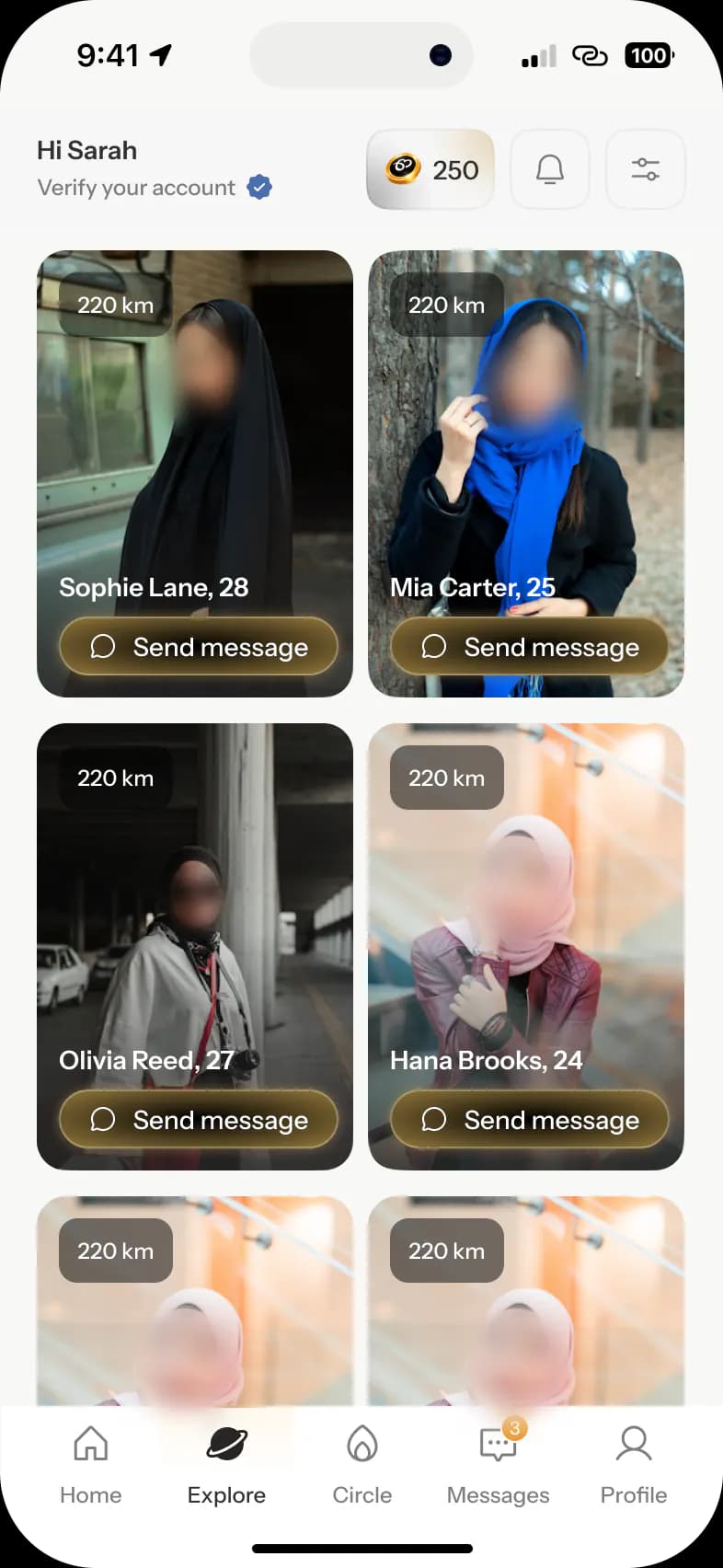 Cennet — Discover screen